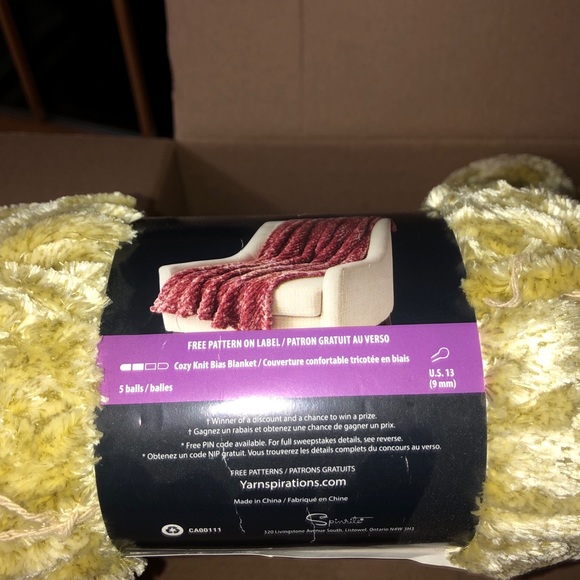 Yarnspirations Office Bundle Of Two Bernat Yarnspirations Velvet